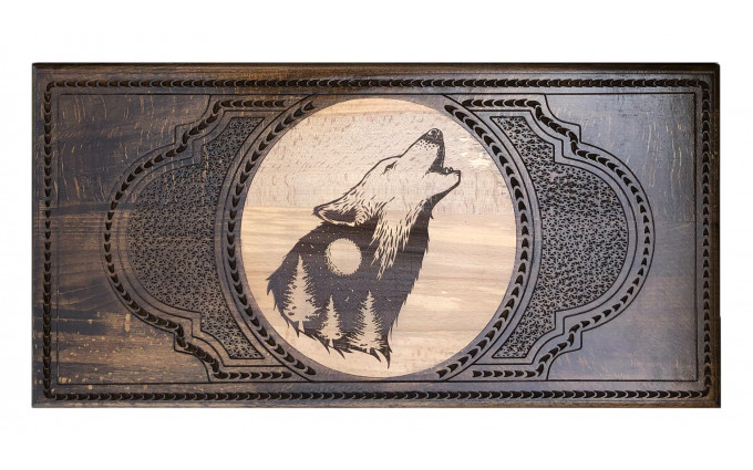 Нарды резные "Волк" 60, Zakaryan Нарды резные "Волк" 60, Zakaryan